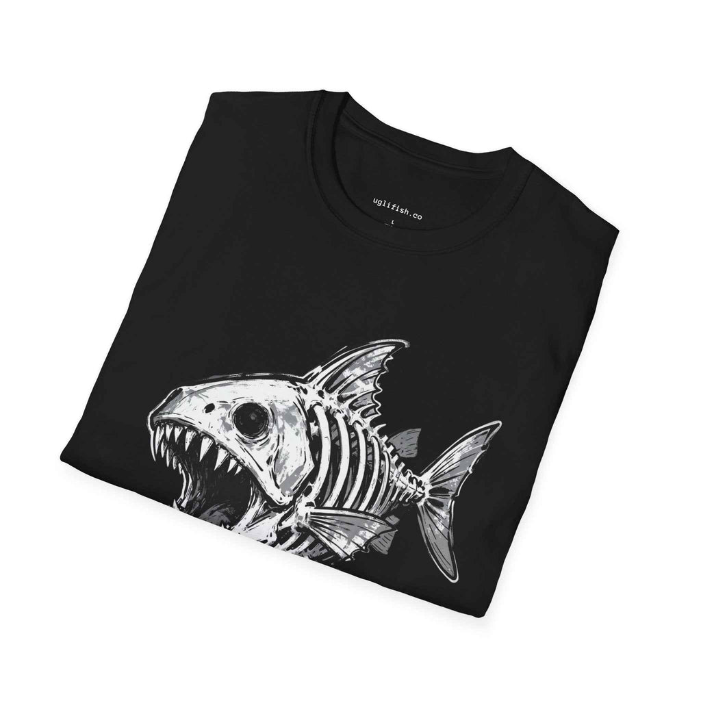 Copy of Skeleton Fish T-Shirt 'Go Fish' Graphic Tee for Anglers & Edgy Beach Style