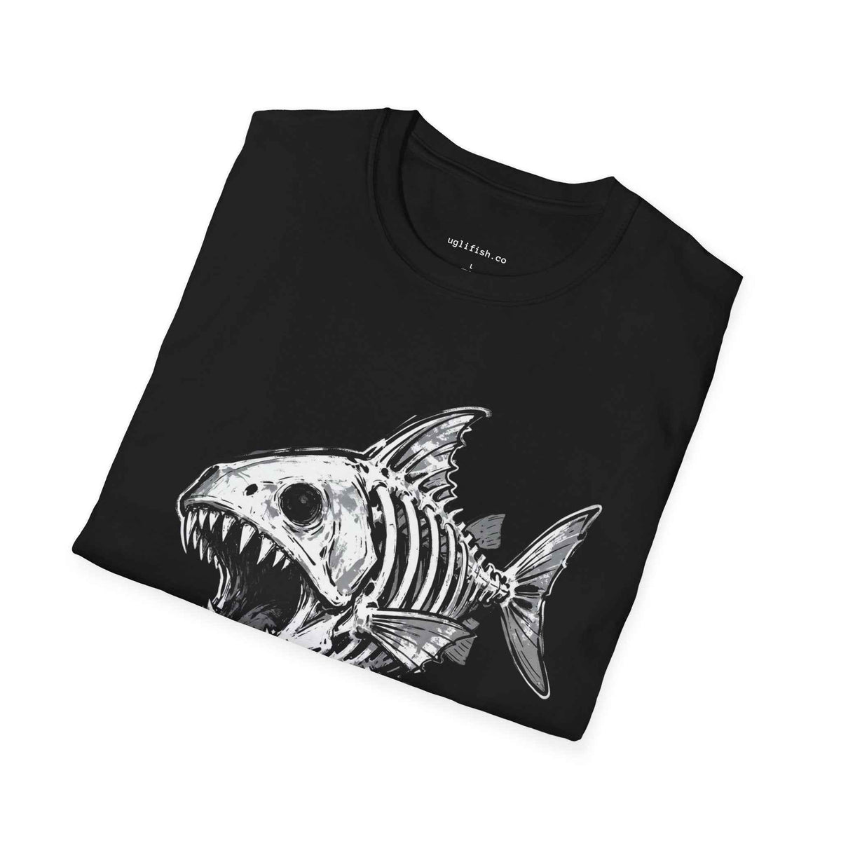 Copy of Skeleton Fish T-Shirt 'Go Fish' Graphic Tee for Anglers & Edgy Beach Style