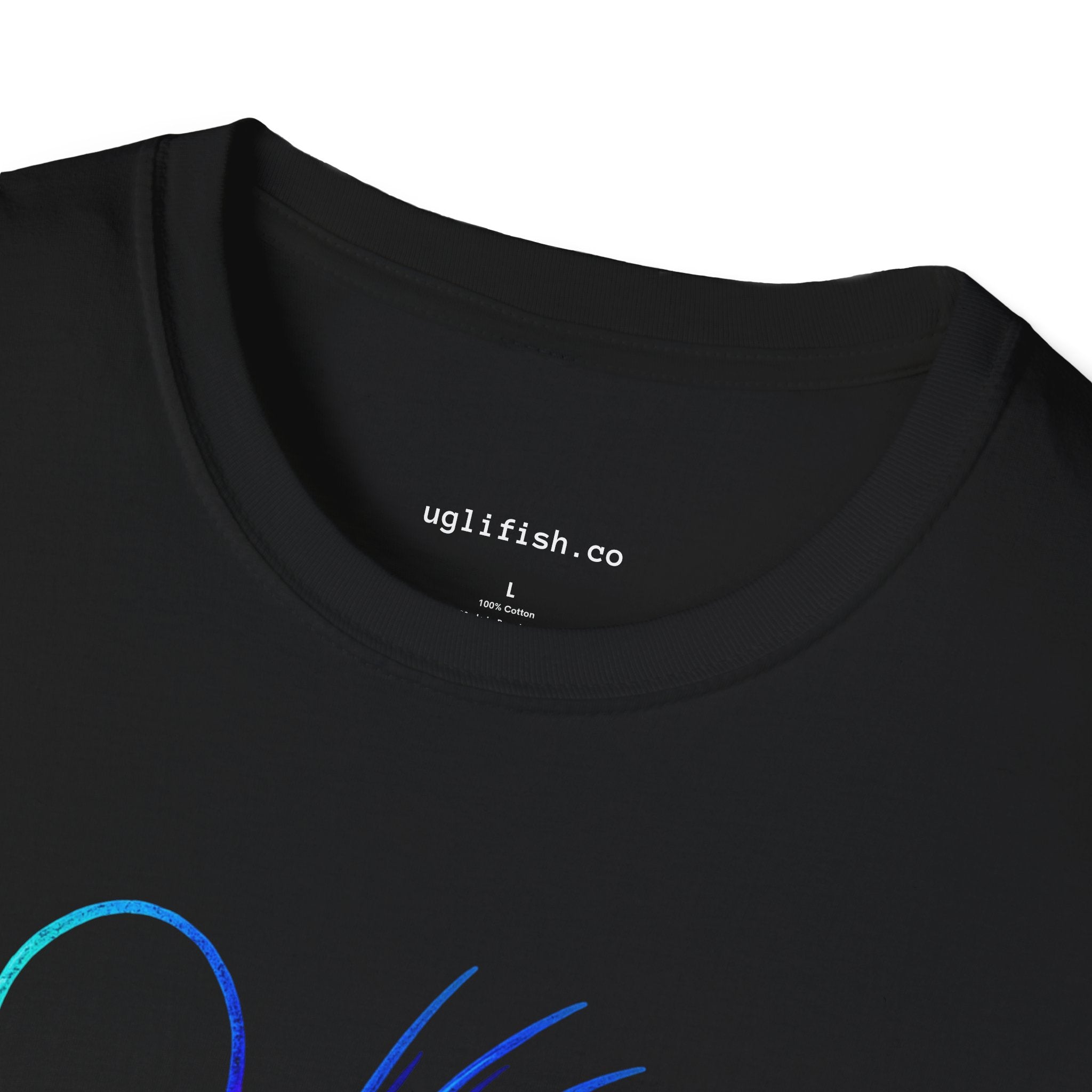 Anglerfish Neon Graphic T-Shirt — Uglifish.co Logo