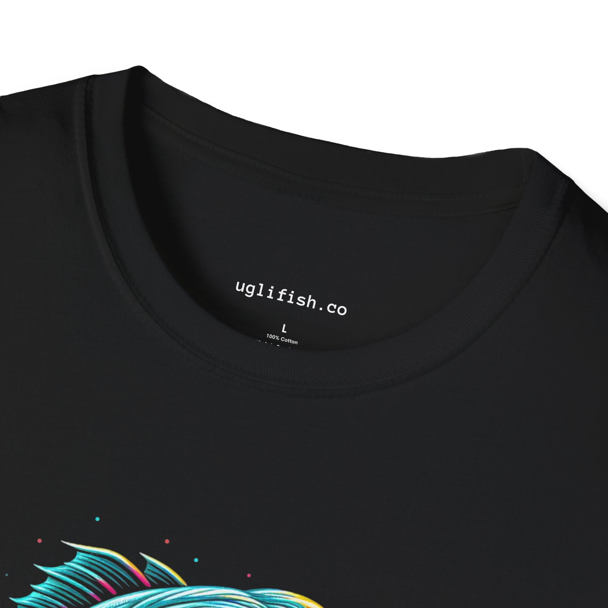 uglifish Neon 01 Deep Sea Monster Fish Graphic Tee - Light Up Your Style with Unique Designs | Casual Wear, Gift for Fish Lovers, Graphic Shirt, Cool T-Shirt, Fun Apparel
