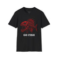 Go Fish Colossal Red Skeletal Fish T-shirt Graphic Tee