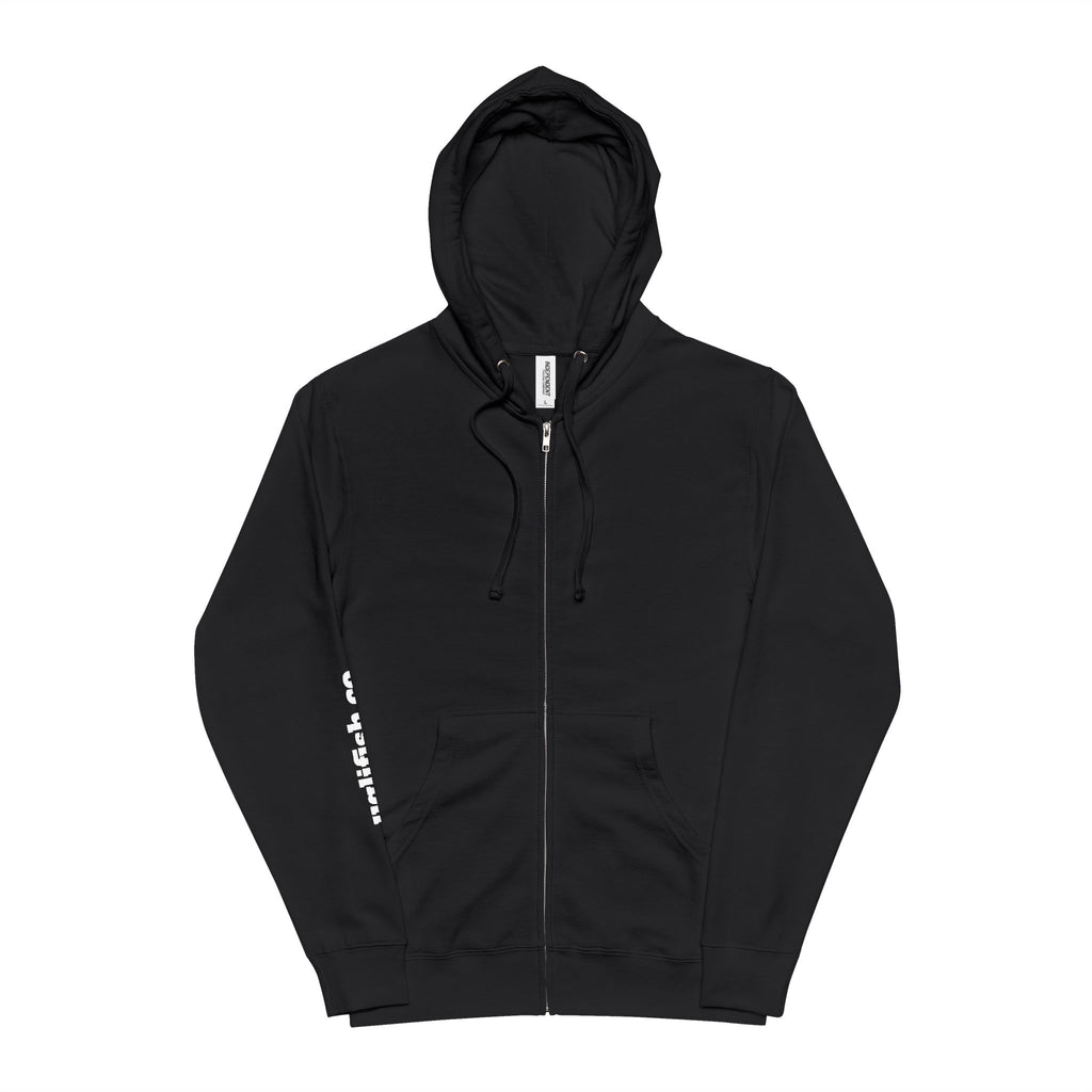 Official uglifish.co Logo Zip-Up Hoodie — Uglifish Co. Fishing Graphic Zip Hoodie