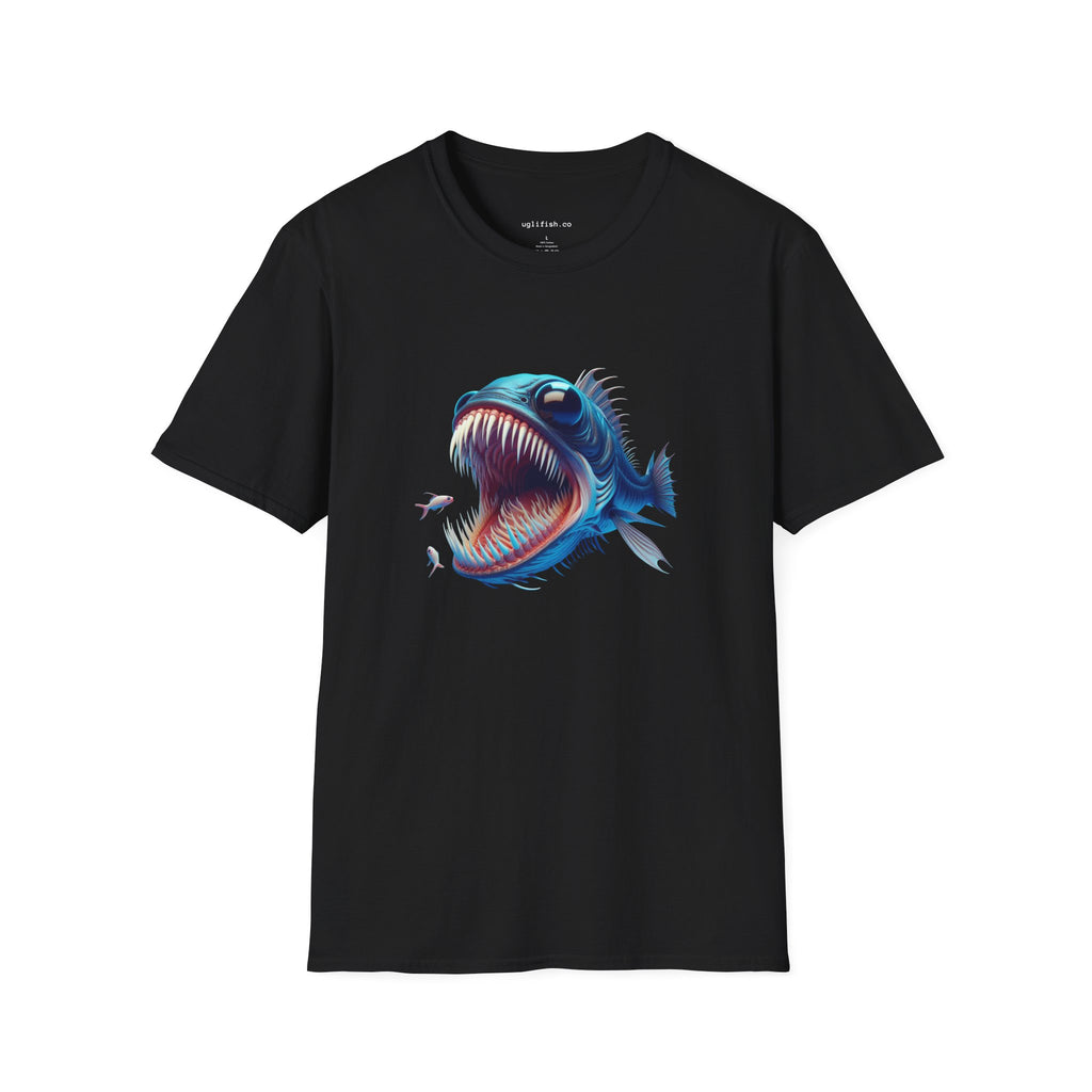 uglifish Neon 05 Graphic Deep Sea Fish Tee - Light Up Your Style with Unique Designs | Casual Wear, Gift for Fish Lovers, Graphic Shirt, Cool T-Shirt, Fun Apparel