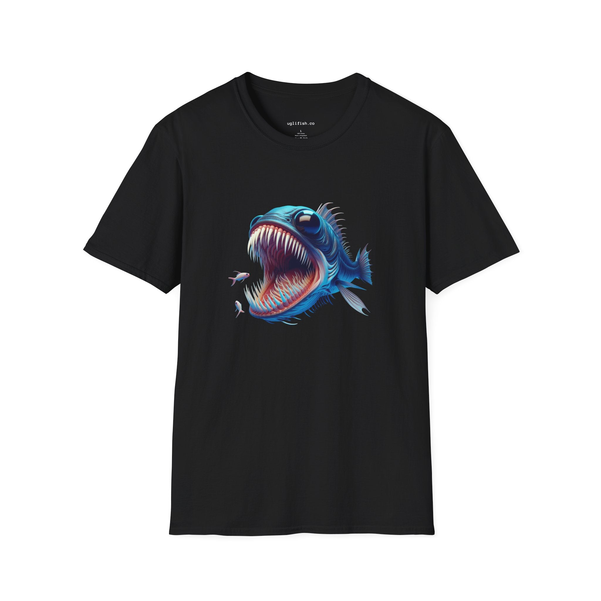 uglifish Neon 05 Graphic Deep Sea Fish Tee - Light Up Your Style with Unique Designs | Casual Wear, Gift for Fish Lovers, Graphic Shirt, Cool T-Shirt, Fun Apparel