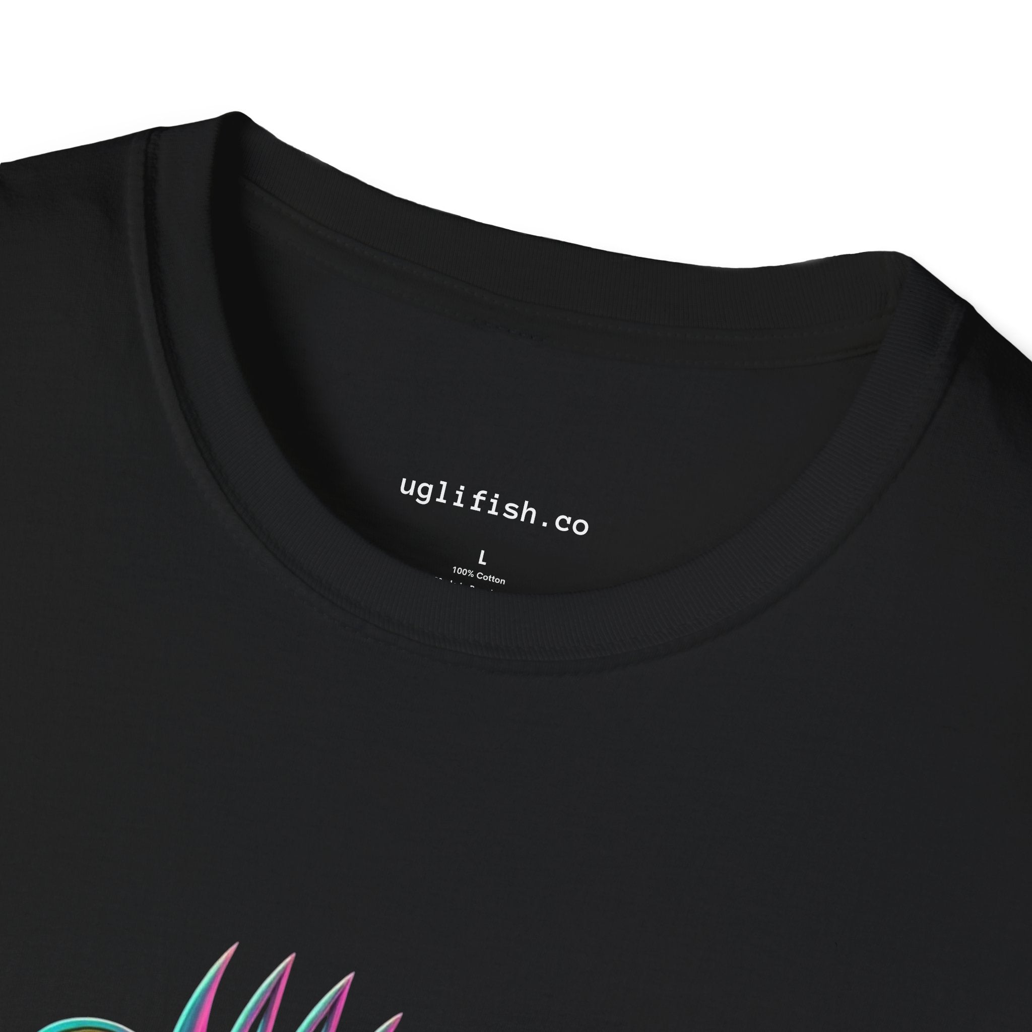 uglifish Neon 06 Graphic Deep Sea Skeleton FishTee - Light Up Your Style with Unique Designs | Casual Wear, Gift for Fish Lovers, Graphic Shirt, Cool T-Shirt, Fun Apparel
