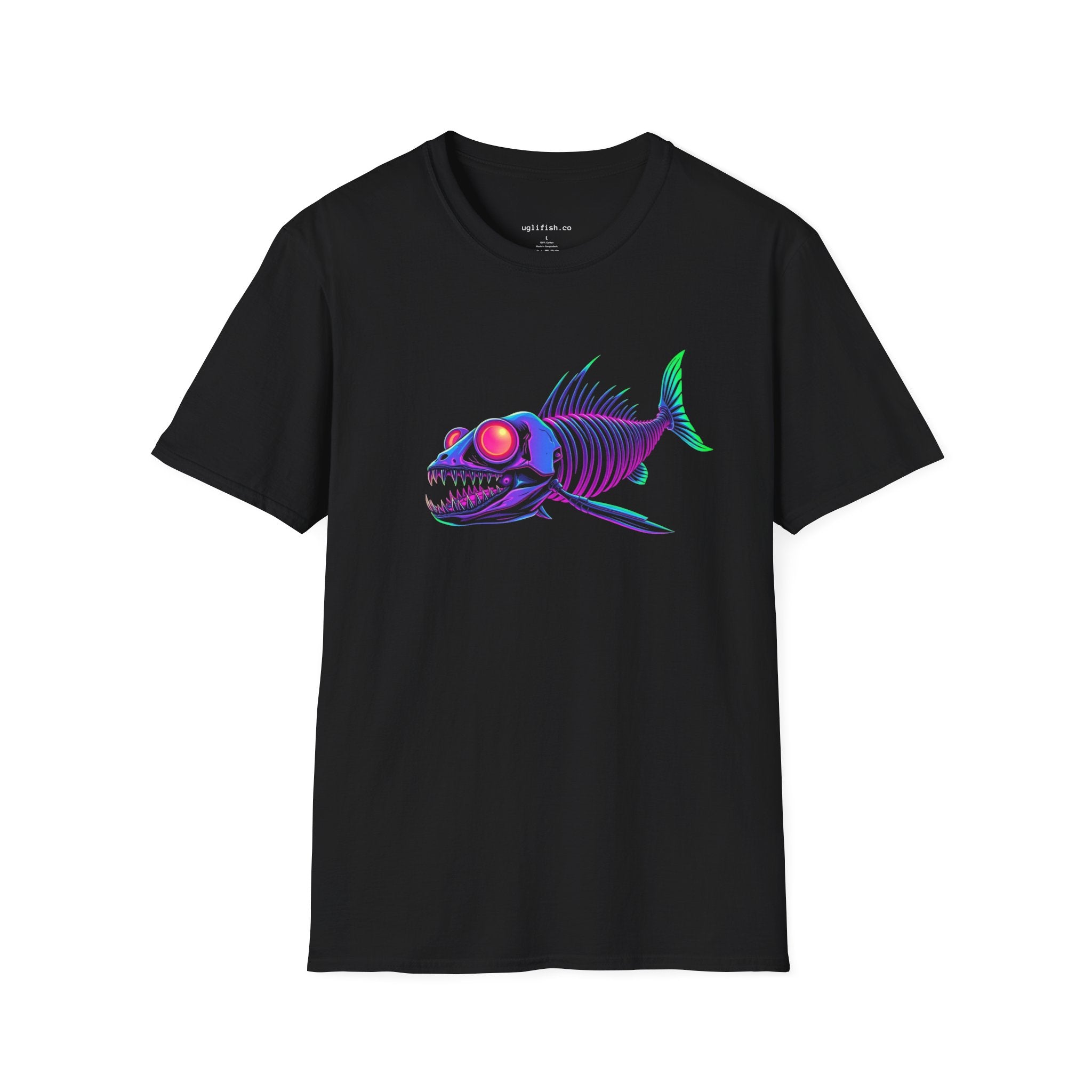 uglifish Neon 12 Graphic Tee - Light Up Your Style with Unique Designs | Casual Wear, Gift for Fish Lovers, Graphic Shirt, Cool T-Shirt, Fun Apparel