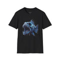 uglifish.co Chrome Fish Design Graphic Tee - Light Up Your Style with Unique Designs | Casual Wear, Gift for Fish Lovers, Graphic Shirt, Cool T-Shirt, Fun Apparel