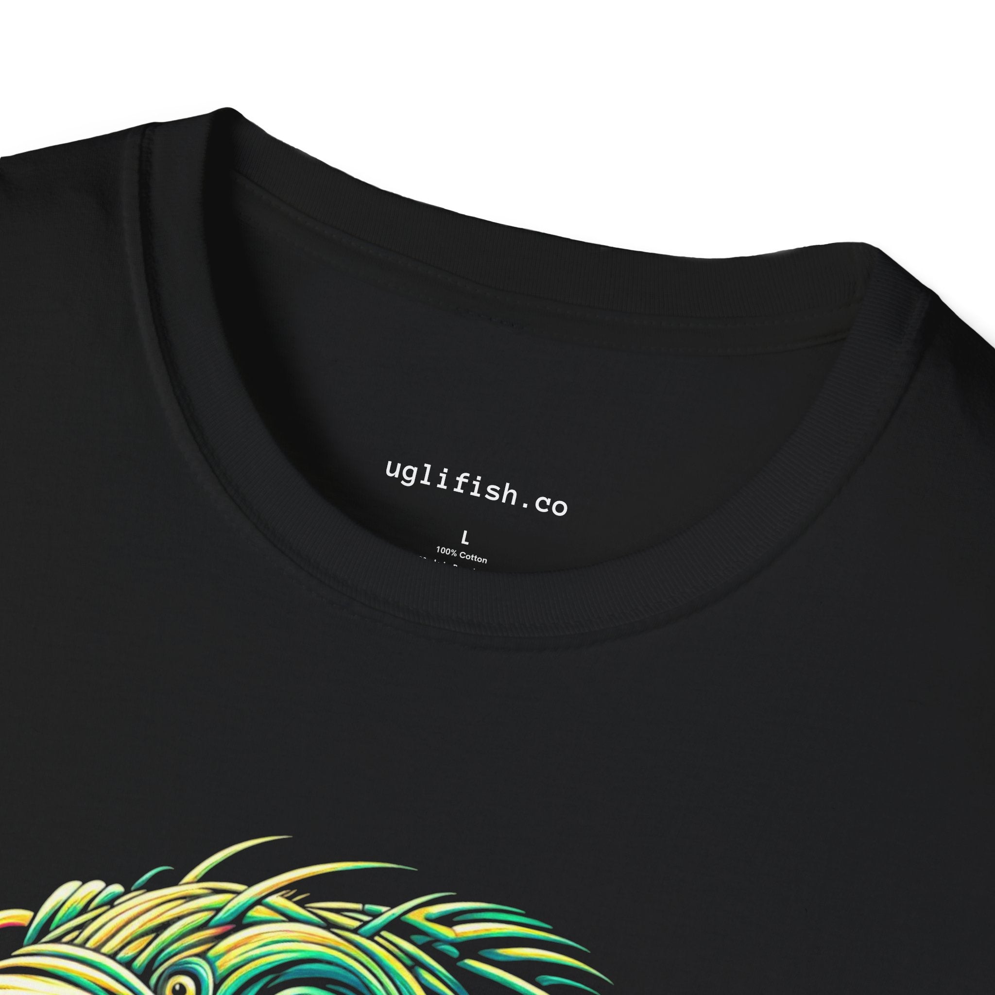 uglifish Neon 09 Graphic Tee - Light Up Your Style with Unique Fish Designs | Casual Wear, Gift for Fish Lovers, Graphic Shirt, Cool T-Shirt, Fun Fish Apparel