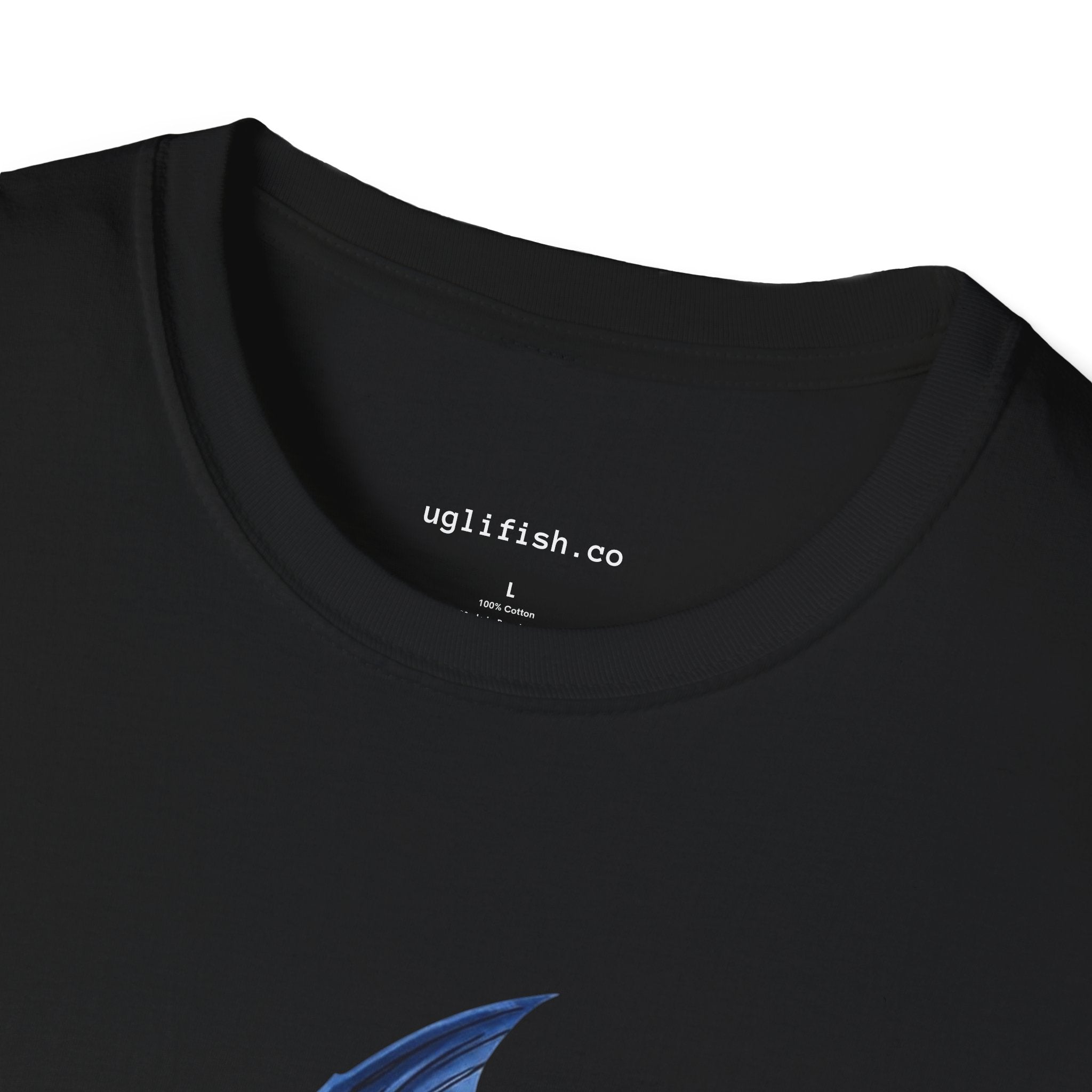 'Go Fish' Blue Piranha Graphic T-Shirt, Angler Gift, Fish Lovers, Edgy Streetwear