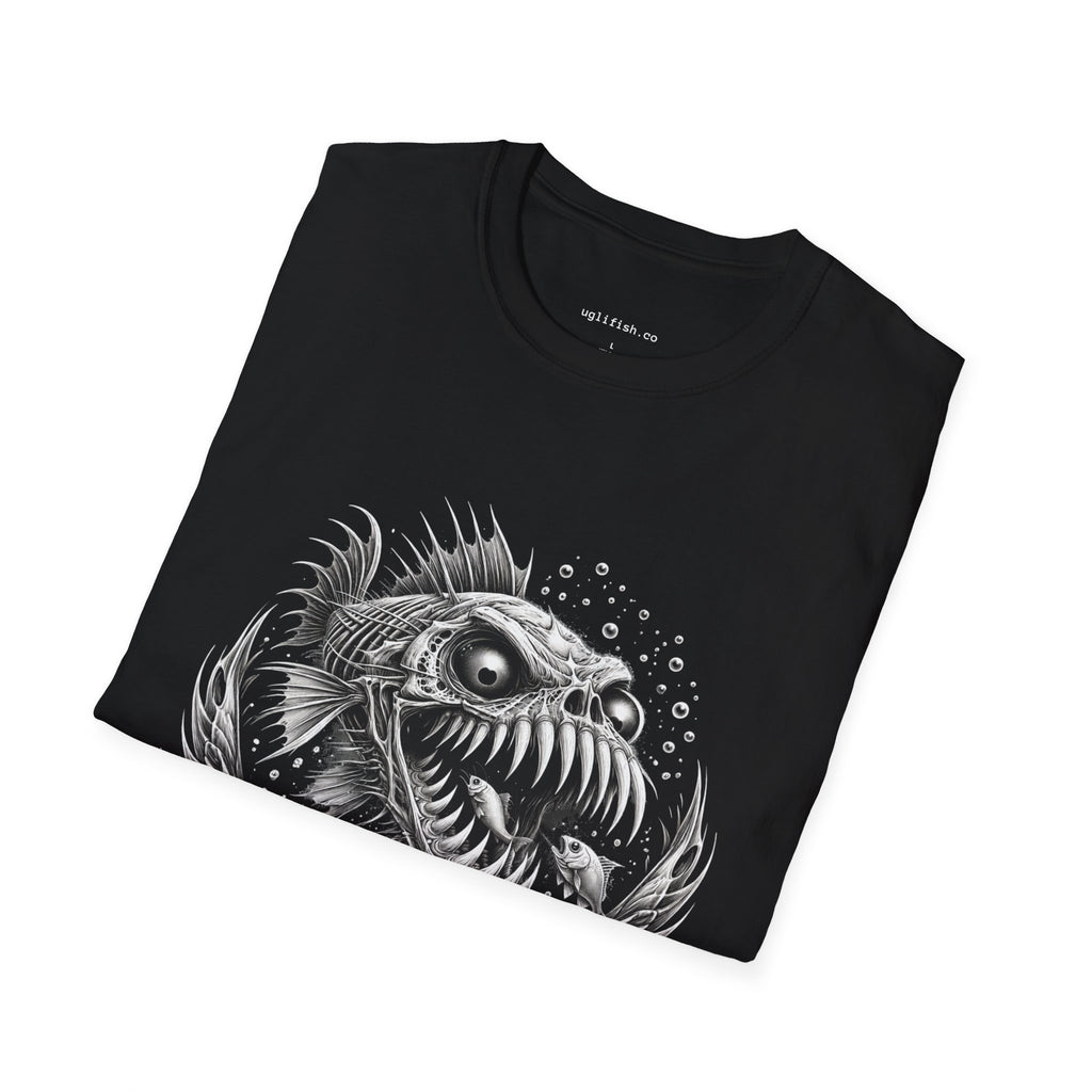 uglifish.co Official Uglifish Emblem Logo Fish Graphic T-Shirt — 'UGLFISH.CO' Deep Sea Monster Tee
