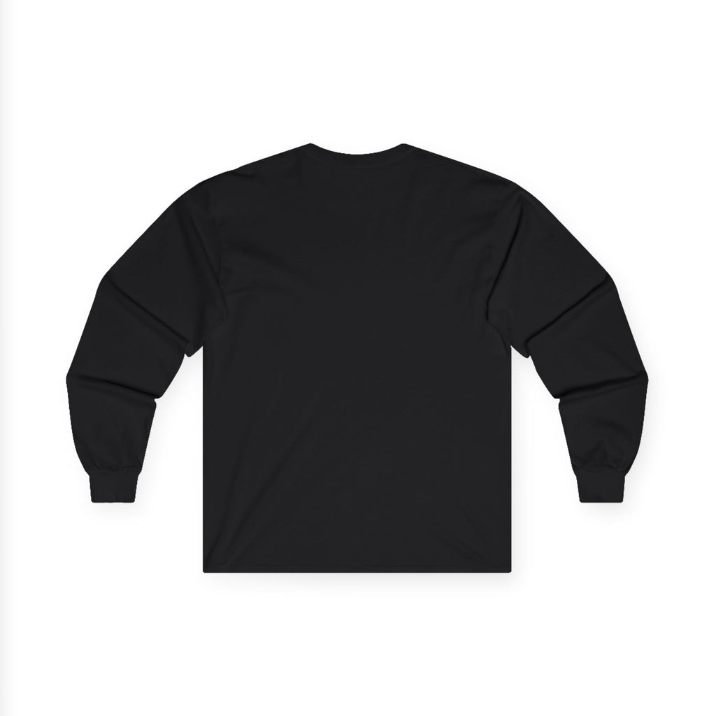 uglifish Design Anglerfish Illustration Long Sleeve Tee | Deep Sea Horror, Monochrome