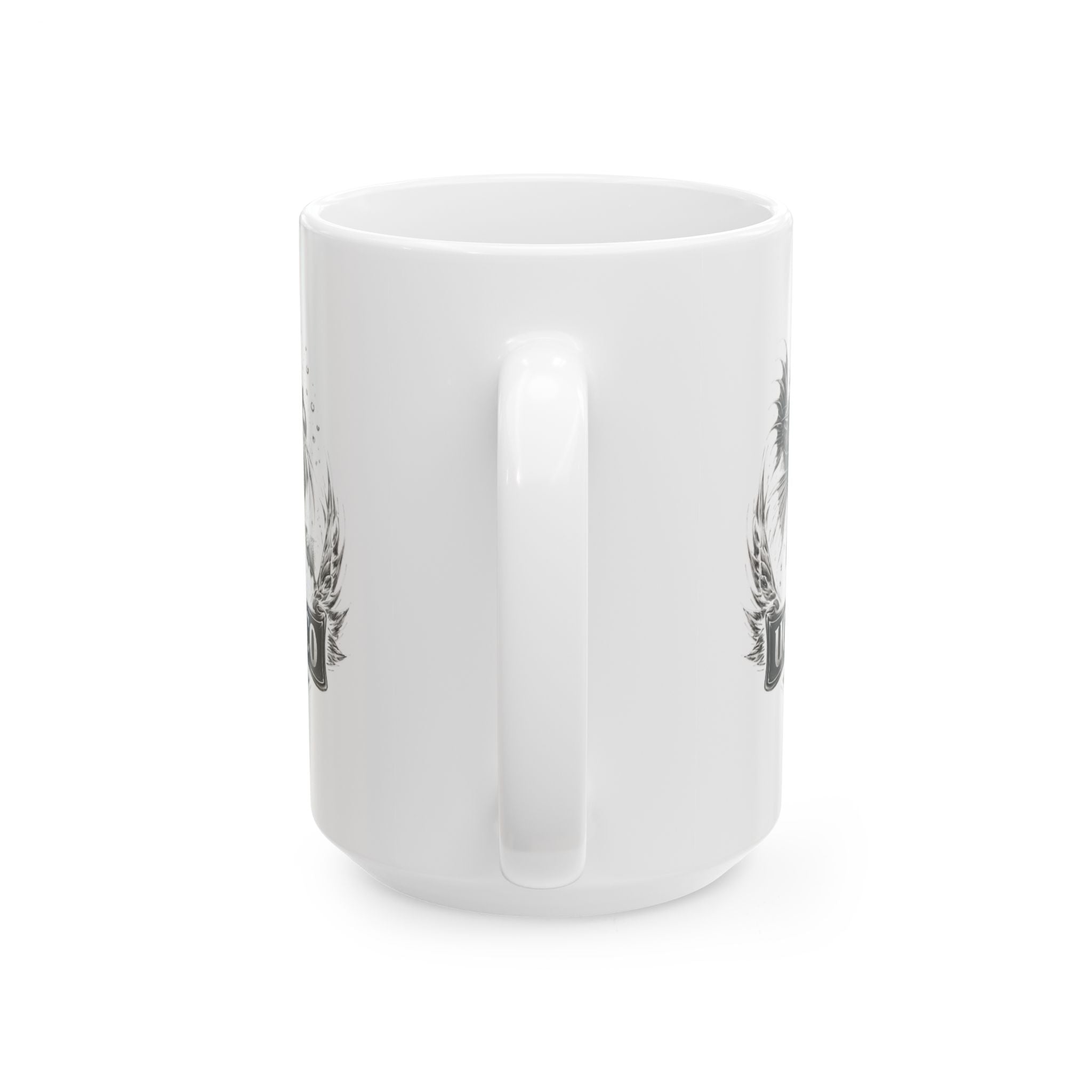 Vintage Fish Emblem  Official uglifish.co Logo Ceramic Coffee Cup (11oz/15oz)