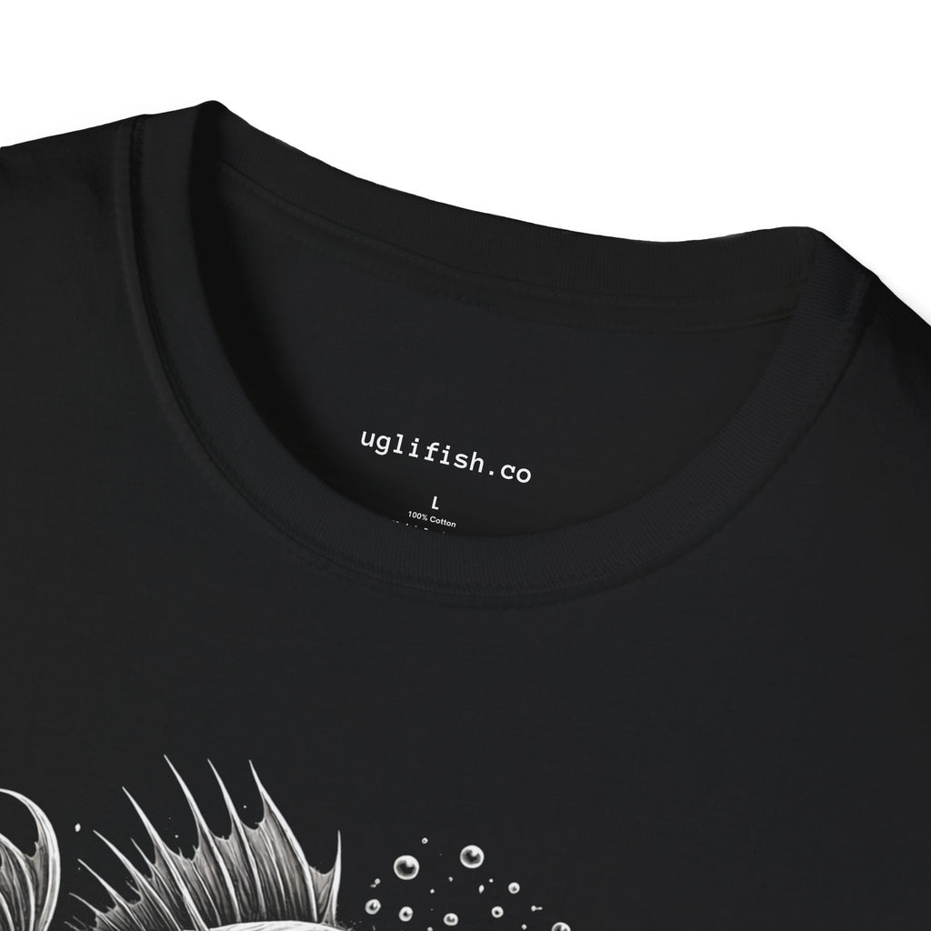 uglifish.co Official Uglifish Emblem Logo Fish Graphic T-Shirt — 'UGLFISH.CO' Deep Sea Monster Tee