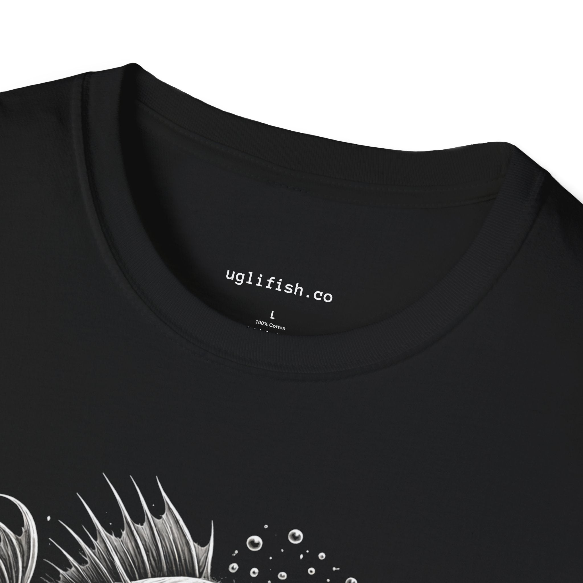 uglifish.co Official Uglifish Emblem Logo Fish Graphic T-Shirt — 'UGLFISH.CO' Deep Sea Monster Tee