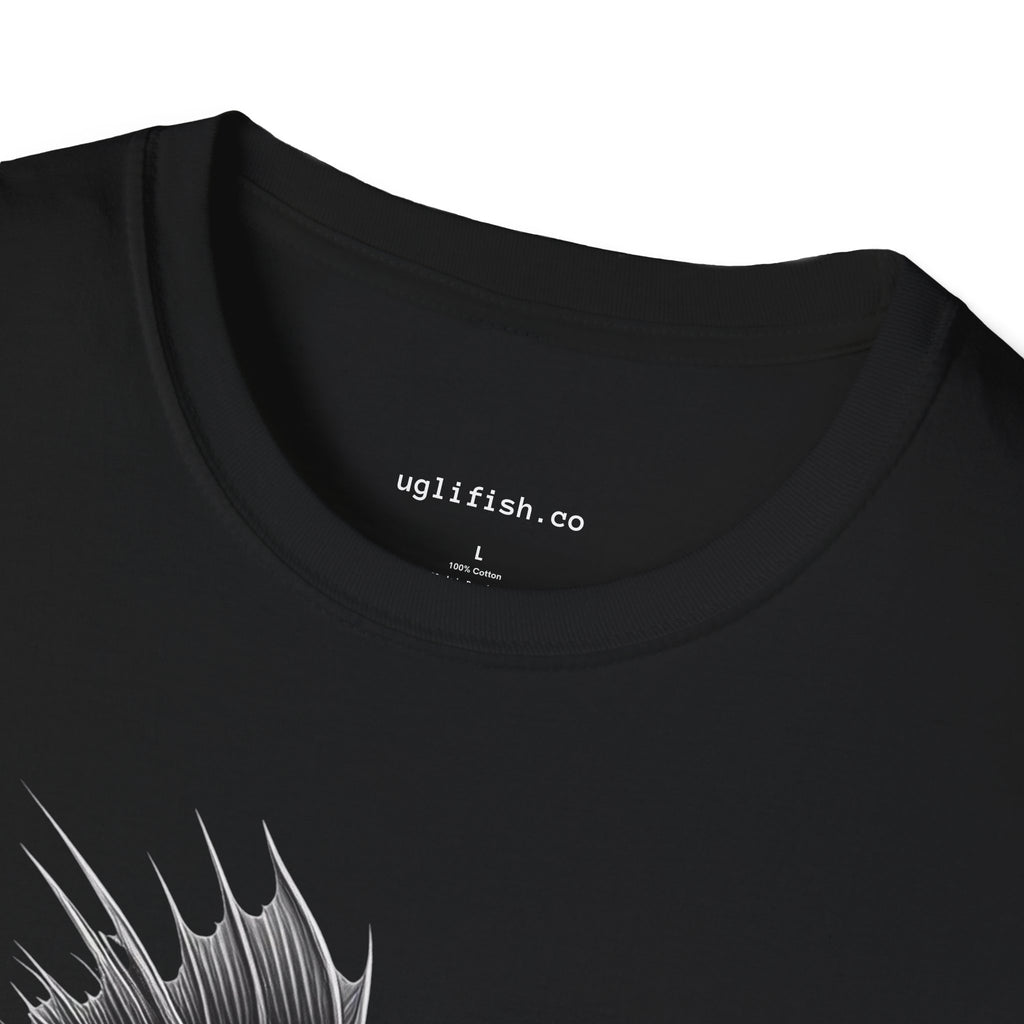 uglifish Monster Skeletal Fish Graphic Tee - Light Up Your Style with Unique Designs | Casual Wear, Gift for Fish Lovers, Graphic Shirt, Cool T-Shirt, Fun Apparel