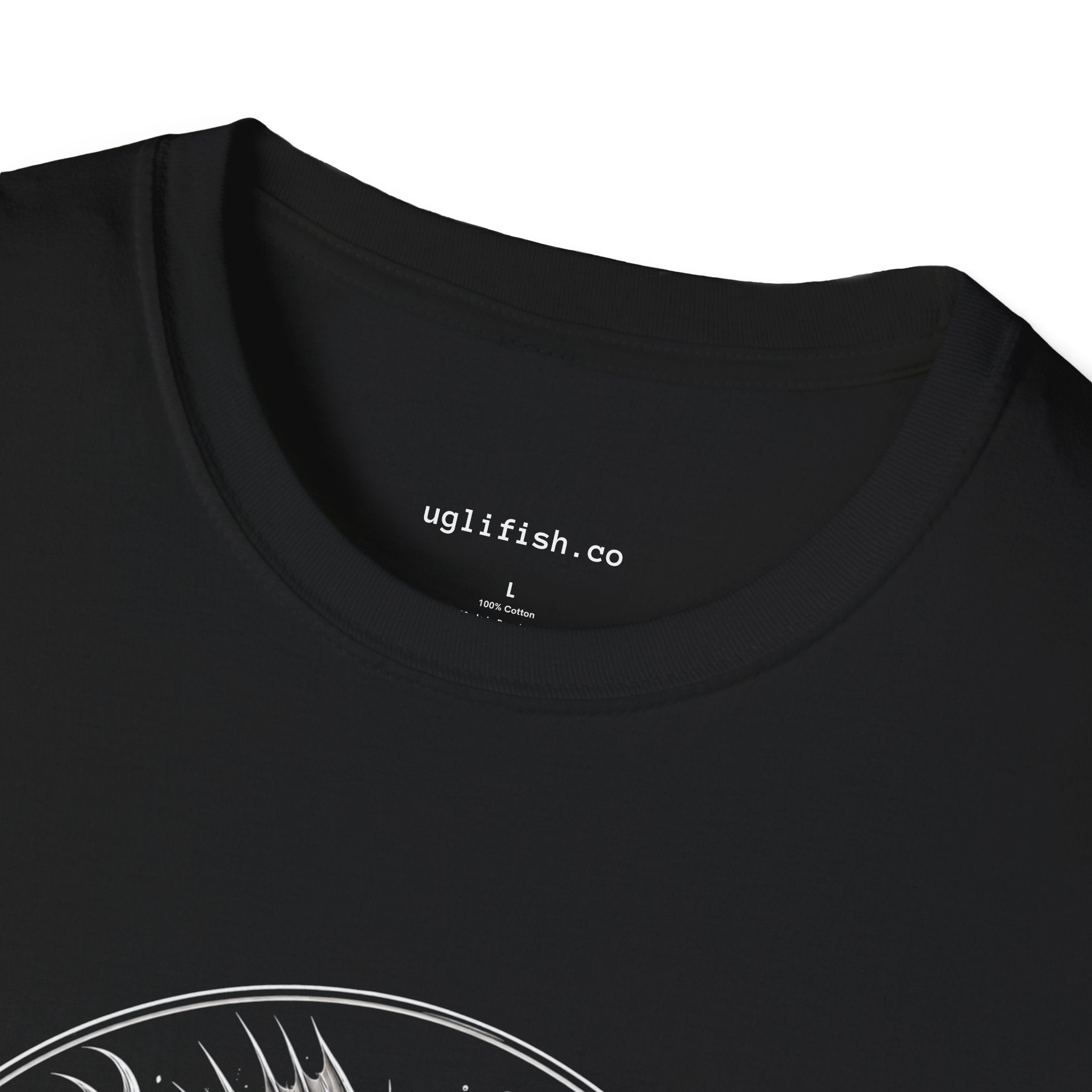 UGLIFISH.CO Circle Logo — Graphic T-Shirt Vintage Deep Sea Design